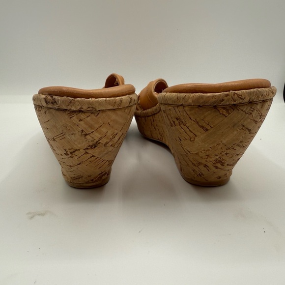 Born Tan Leather Mules with Interwoven Straps - Picture 3 of 5
